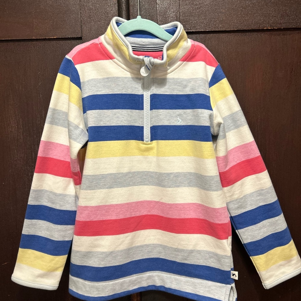 Joules Girls Fairdale Half Zip Sweatshirt